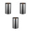 3Rolls Black Wax Ribbon for Thermal Barcode Printer 1