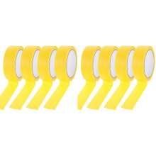 8Rolls Yellow DIY Art Painter Tape Adhesive for Home and Crafts