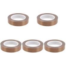 5Rolls Vacuum Sealer Tape Brown Ptfe Heat Insulation Tape for Home Use