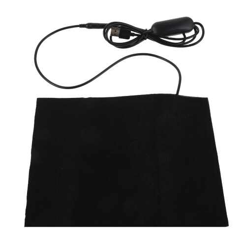 Coussin Chauffant Taille USB Noir, Compact