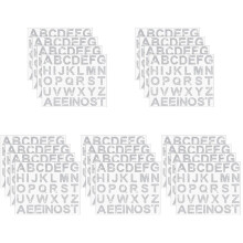 20Sheets Durable Multi-Use Acrylic Iron on Letter Stickers for Clothes