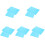 500Sheets A4 Blue Thick Printer Paper for Printing and DIY Crafts 1