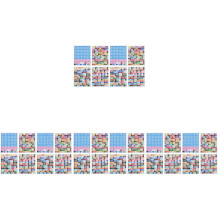 32Sheets Round Assorted Color Number Stickers for Storage Box Labeling