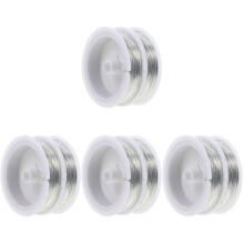 8Rolls Soft Silver Artistic Wire for DIY Jewelry and Handmade Crafts