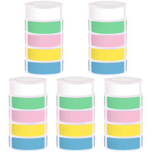 25Rolls Colored Thermal Labels Self Adhesive Printer Paper Stickers