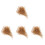 4Boxes Brown Miniature Grass Model for DIY Sand Table Landscape Art 1