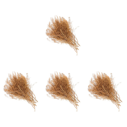 4Boxes Brown Miniature Grass Model for DIY Sand Table Landscape Art