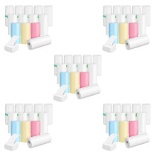 65Rolls Multi Color Thermal Printer Paper Roll Clear Printing Adhesive