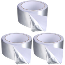 3Rouleaux Ruban Aluminium Argenté Adhésif Usage Décoratif