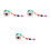 3Rolls Multi Decorative Animal Stickers Handmade Gift Wrapping Labels 1