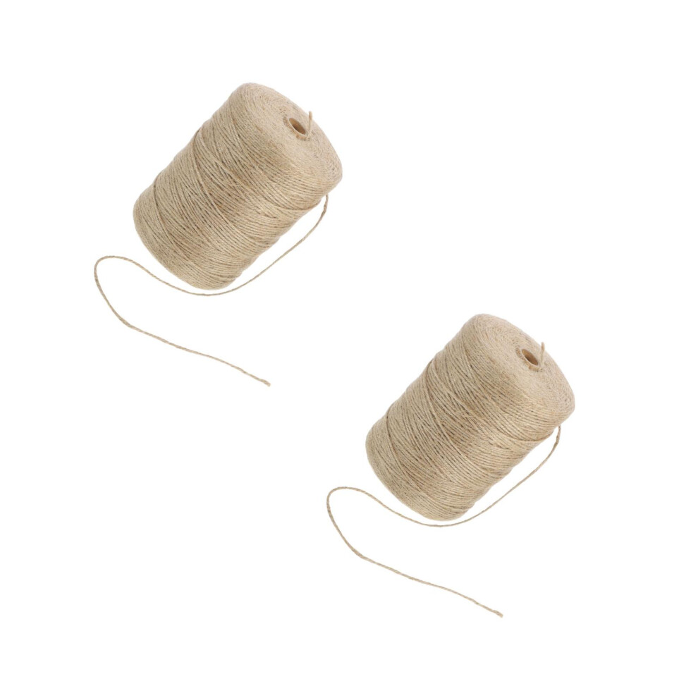 2Rolls Premium Khaki Jute Rope For Lampshade Making & Gift Wrapping 352187852980
