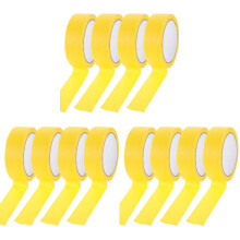 12Rolls Yellow Masking Tape for Painting Home DIY Crafts Adhesive Tape