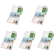 5Rol Veelzijdige Zelfklevende Papierstickers Voor Kerst En Feestjes
