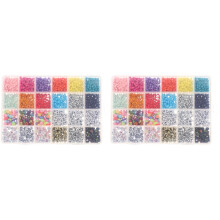 2Boxes Assorted Color Decorative Craft Beads for Jewelry Making
