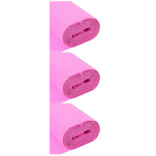 3Rollen Roze Crepepapier Voor En Feestelijke Decoratie