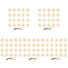 10Sets Unfertige Holzblumen Mit Farbenfrohem Design Für DIY