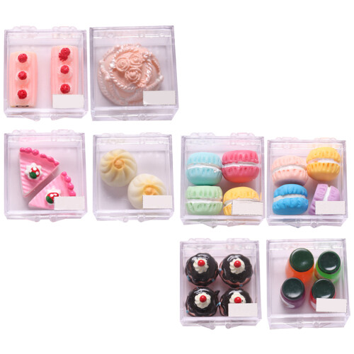 8Sets Mini Dessert Kunststoff Spielzeug