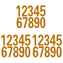 3Sets Reflecterende Nummerstickers Voor En Auto