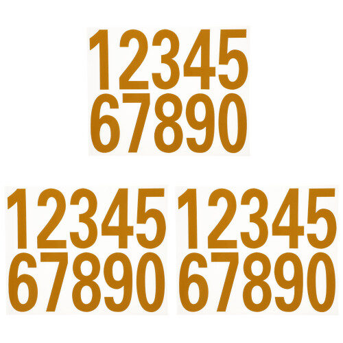 3Sets Reflecterende Nummerstickers Voor En Auto