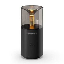Candlelight Aroma Diffuser USB Electric Ultrasonic Mist Maker Air Humidifier for Car Fragrance Essential Diffuser Black