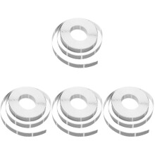 4Rolls Paper Scratch Off Stickers Silver Coating for Handmade Use