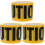 3Rolls Bright Yellow Caution Tape Roll for Safety and Parties 1