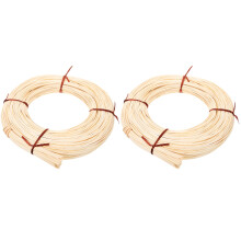 2Rollen Lichtgele Rattan Weefstof Voor Wicker Meubel En DIY Handwerk