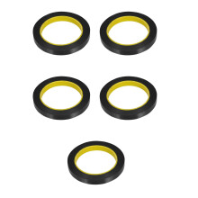 5Rollen Zwarte Lichtdempende Tape Pet Voor Ramen, LED En Elektronica