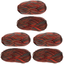 6Rolls Multi Color Premium Cotton Yarn for Knitting Baby Blankets Toys