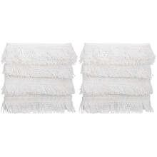 2Rolls White DIY Sewing Fringed Trim Curtain Tassel Border for Home