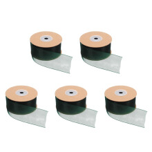 5Rollen Donkergroene Chiffon Tulle Lint Voor DIY Feest