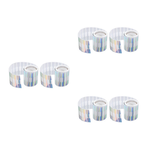 6Rollen Sieraden Prijstickers Zelfklevend Multi Voor