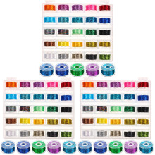 75Rolls Wear-Resistant Colored Embroidery Threads DIY Needlework Set