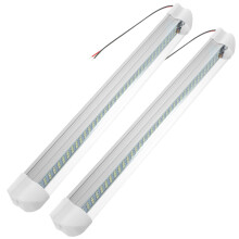 2St Wit PVC Aluminium Leeslamp Auto Interieur Strip 12V Duurzaam