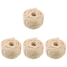4Rollen Huishoudelijk Beige Sisal Kattenkrab Touw DIY Krabpaal