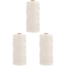 3Rollen Witte Katoenen Worstennet Touw Stevig Voor Vleesverpakking