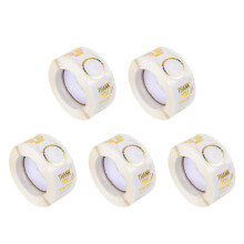 5Rollen Thank You Stickers Labels Goud PVC Voor Cadeau En Verzegeling