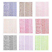 27Sheets Eye Stickers Crystal Rhinestones DIY Face Jewels Decoration