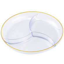 1Plastiek Snack- En Fruitplateau Transparant Voor Opslag En Bediening