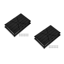 4St Duurzame Rubberen Pedalen Patch Auto Zwart Antislip Vloermat