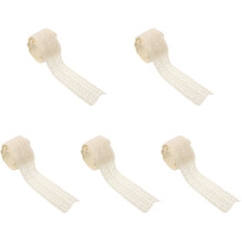 5Rollen Beige Borduursel Kantlint Voor Naaien En Handwerk