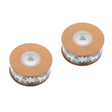 2Rollen Grijs Craftlint En Stijlvol Voor Kerst En Verjaardag