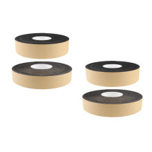 4Rolls Eva Tape Black Single-Side Adhesive Sponge Tape for Home Use