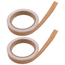 2Rouleaux De Chant PVC Décor Grain De Bois Pour Cabinet Kaki