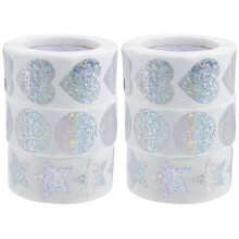6Rollen Papieren Sealing Stickers Zelfklevend Voor Cadeau En