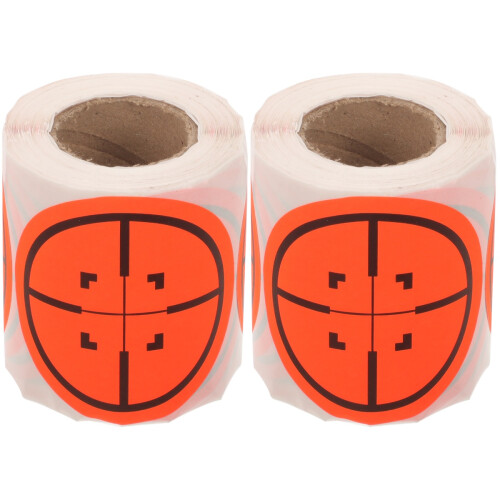 2Rollen Zielsticker Set Selbstklebend Orange Kunststoff