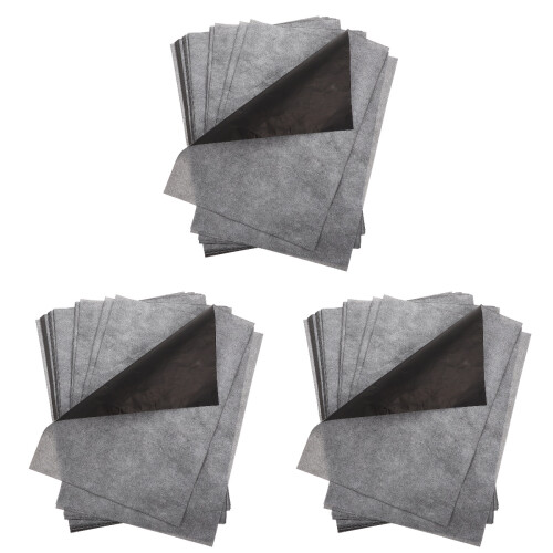 300Sheets Dark Grey Carbon Paper A4 Transfer Copy Sheets for Tracing