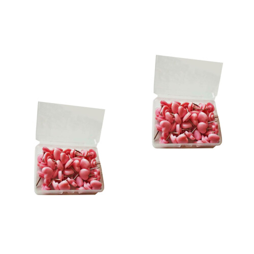 4Boxespink Decorative Thumbtacks Practical Push Pins for Stationery