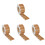 4Rouleaux Stickers Bordure Tableau Bois Marron Décor Mural École 1