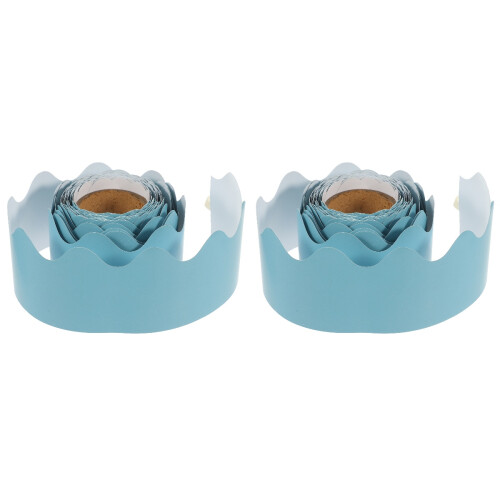 2Rouleaux Bordure Bleue Pour Tableau Et Décor Scolaire